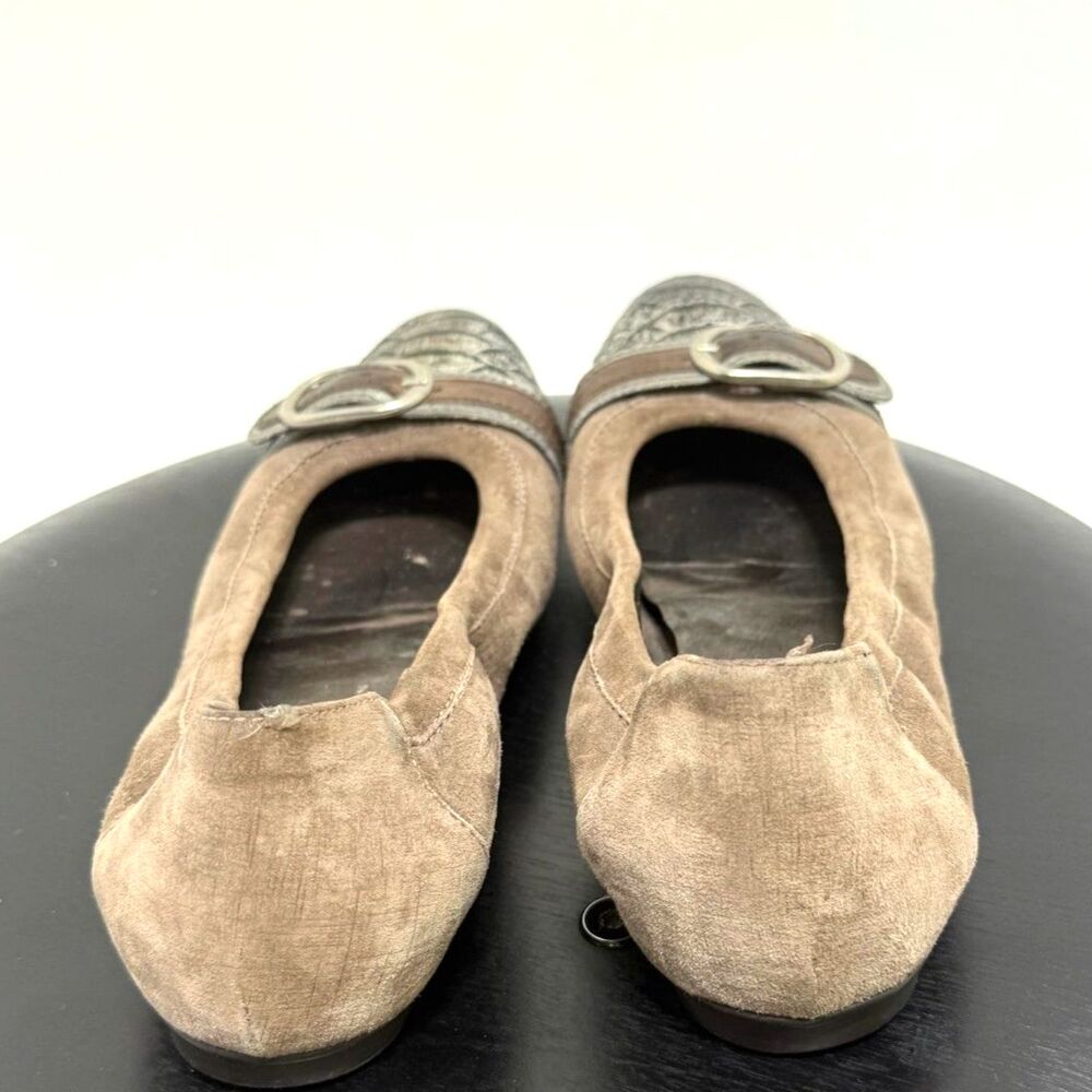 AGL	Monika cap toe ballet flat snake leather buckle - Picture 5 of 8